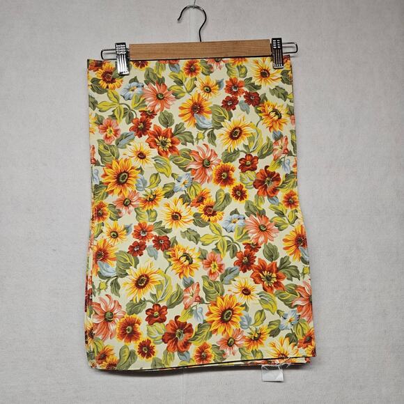 Reversible Floral And Stripe Fall Placemats Set of 4 - Picture 1 of 9